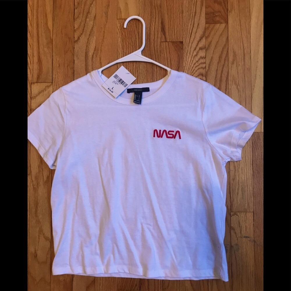 Forever 21 NASA (slightly) crop top shirt